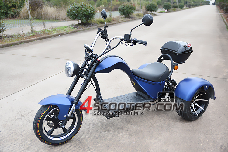 NEW Electric three wheel chopper 3000W shaft drive Cobra 3 wheel Citycoco Electric Scooter